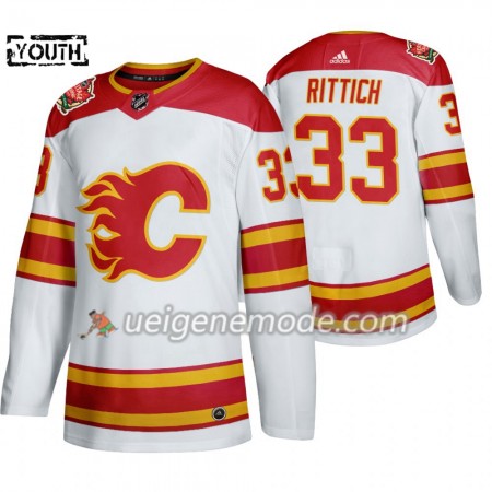 Kinder Eishockey Calgary Flames Trikot David Rittich 33 Adidas 2019 Heritage Classic Weiß Authentic